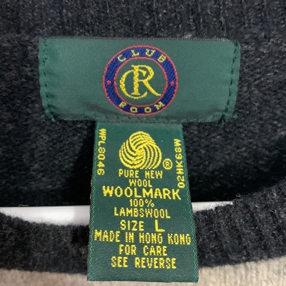 Club Room Pure New Wool Lambs Wool sweater Size Large, good condition - Picture 2 of 4
